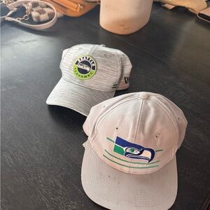 Seattle Seahawks Gray Caps (two available)